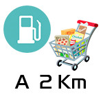 Supermercado y Gasolinera cerca